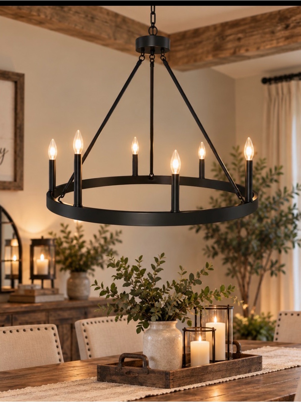 Allen + Roth Dalton Chandelier - Picture 2 of 6
